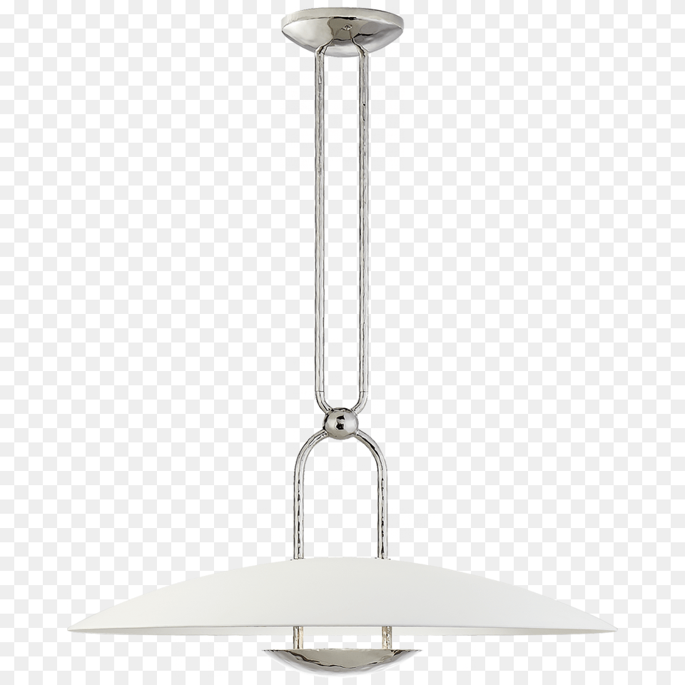 Cara Medium Sculpted Pendant In Polished Nickel, Appliance, Ceiling Fan, Device, Electrical Device Png