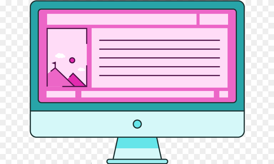 Cara Troll Download Cartoon Pink Computer Transparent, Electronics, Pc, Computer Hardware, Hardware Png