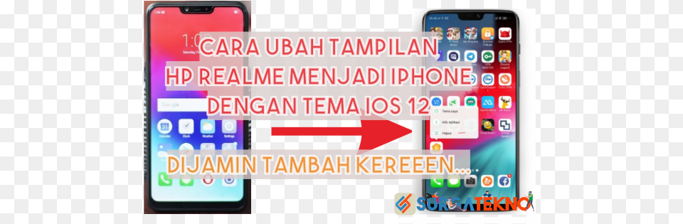 Cara Ubah Tampilan Realme Menjadi Iphone Cara Mengubah Hp Realme Menjadi Iphone, Electronics, Mobile Phone, Phone, Person Png