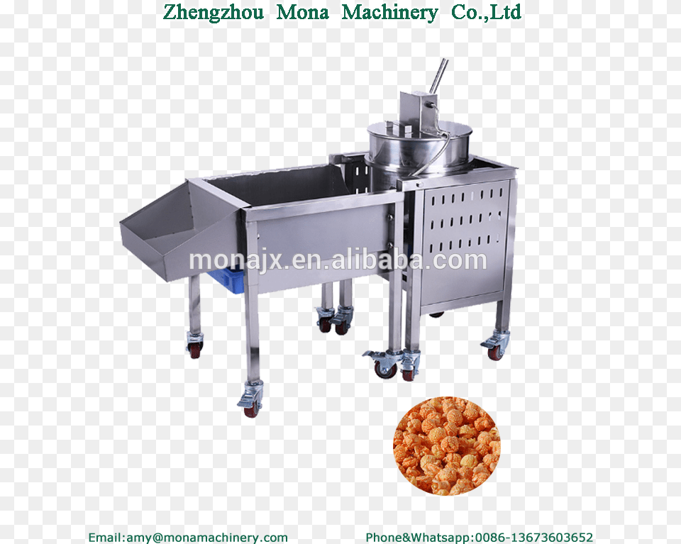 Caramel 50kgh Popcorn Machine Popcorn Ball Making Machine, Food, Sink, Sink Faucet Png Image