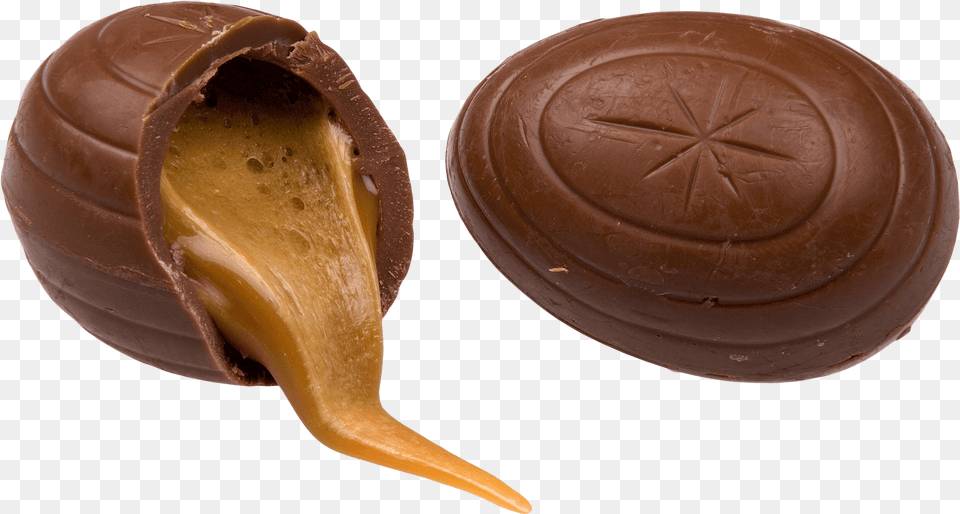 Caramel And Chocolate Easter Egg Chocolate Easter Eggs, Dessert, Food, Plate Png Image