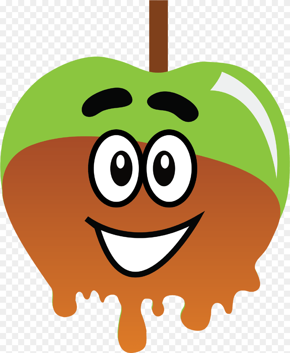 Caramel Apple Cartoon, Food, Animal, Produce, Plant Free Png Download