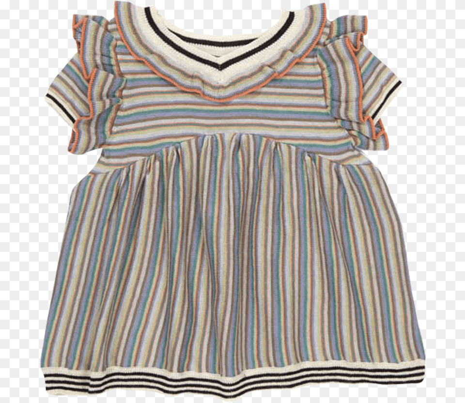 Caramel Baby And Child Foxglove Knitted Striped Baby Day Dress, Blouse, Clothing, Shirt, Home Decor Free Png