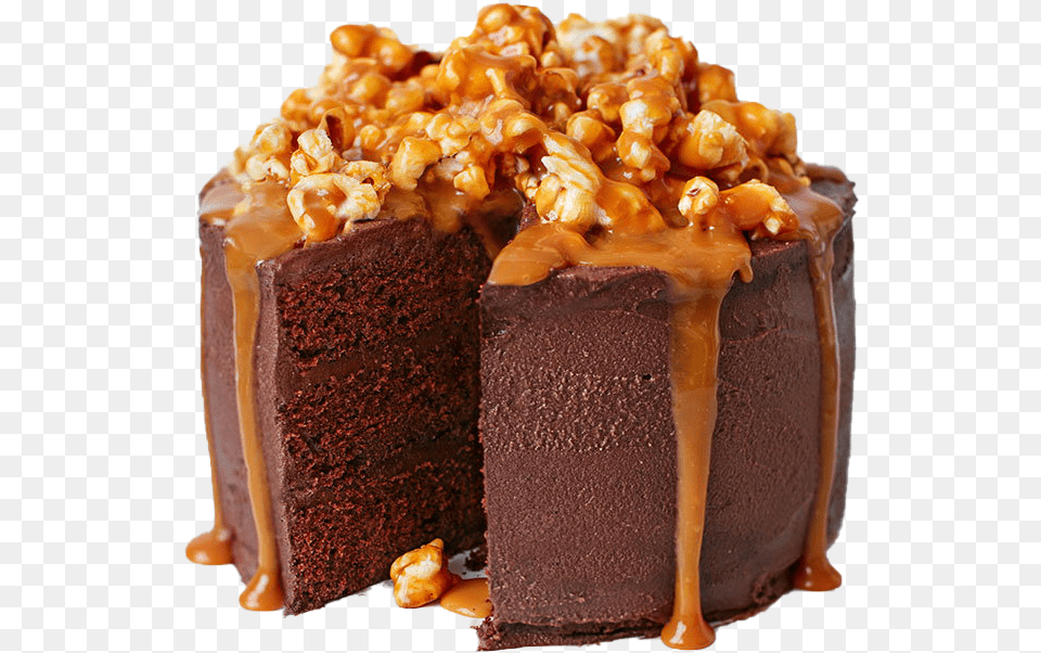 Caramel Chocolate Cake Brownie Real Tesco Birthday Cakes, Birthday Cake, Cream, Dessert, Food Free Png Download