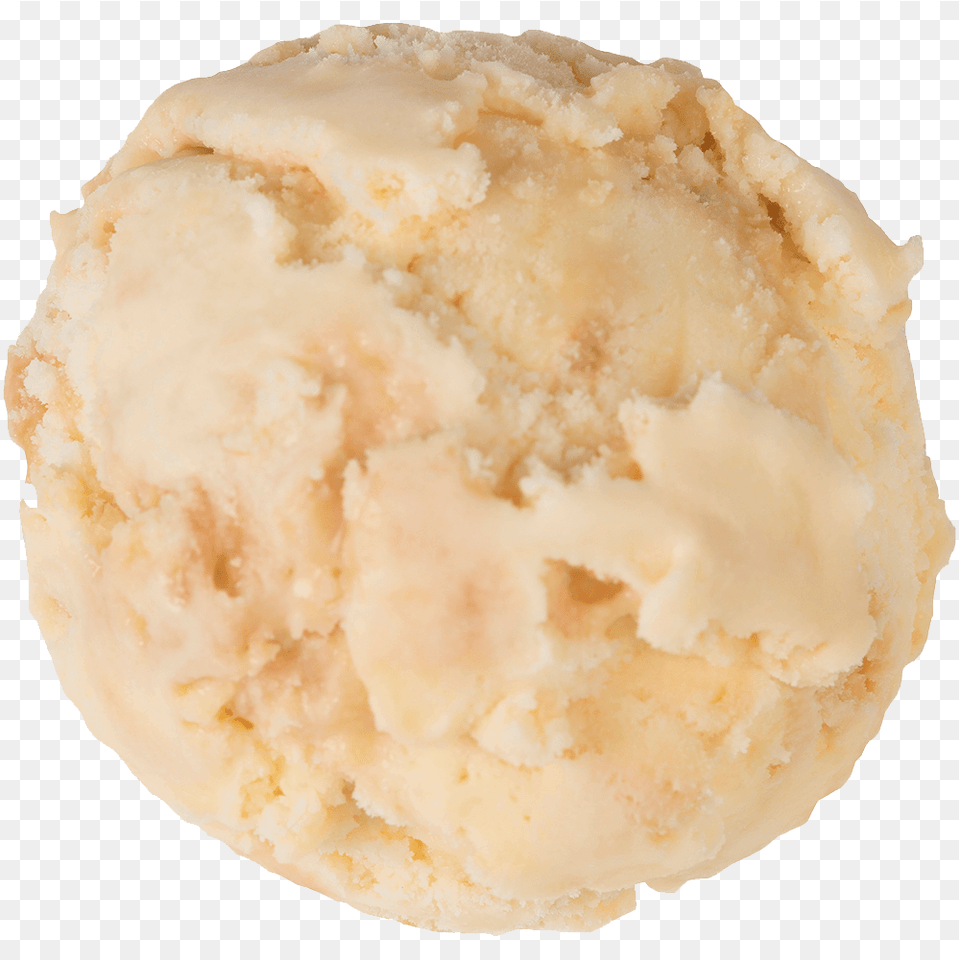 Caramel Fudge In Clotted Scoop Coconut Macaroon, Cream, Dessert, Food, Ice Cream Free Transparent Png