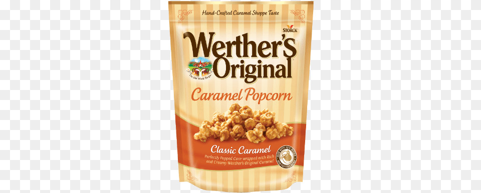 Caramel Popcorn Werther39s Caramel Popcorn, Food, Snack Png Image