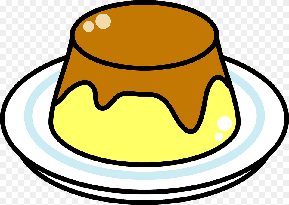 Caramel Pudding Dessert Clipart, Custard, Food, Meal Png Image