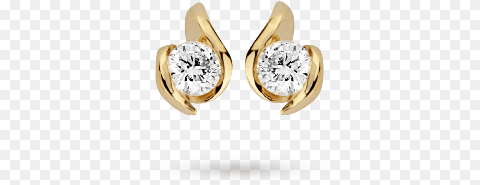 Carat Gold 025ct Wrapped In Love Diamond Earrings Earring, Accessories, Gemstone, Jewelry, Ring Free Png Download