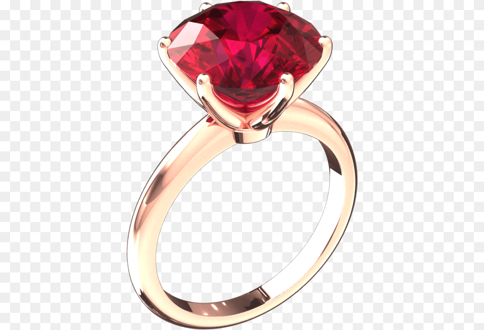 Carat Lab Grown Ruby Solitaire 14k Gold Ring Style Ruby Solitaire Ring, Accessories, Jewelry, Gemstone, Diamond Png Image