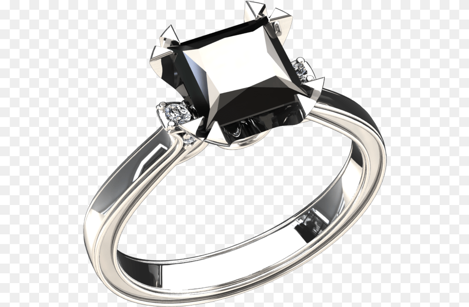 Carat Princess Cut Black Diamond Solitaire 14k Gold Princess Cut, Accessories, Gemstone, Jewelry, Ring Png