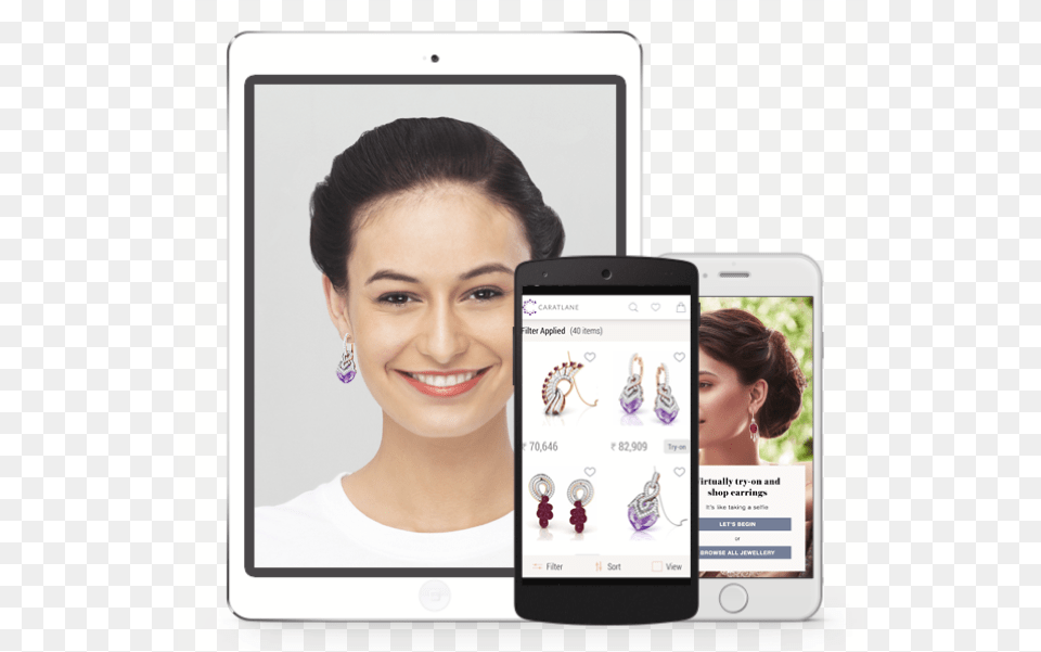 Caratlane App, Accessories, Phone, Person, Mobile Phone Free Png Download