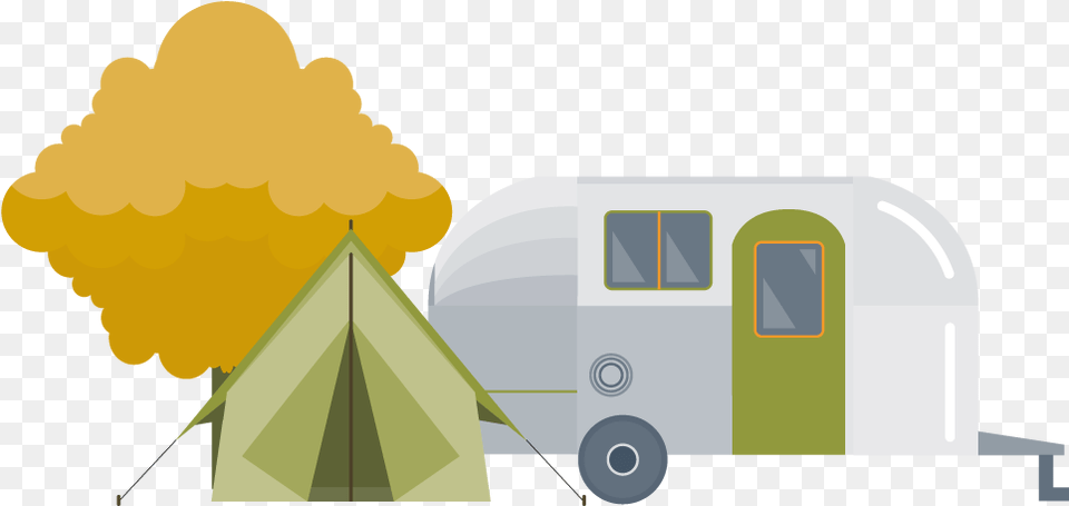 Caravan Clipart Campground Illustration, Transportation, Van, Vehicle, Camping Free Png Download