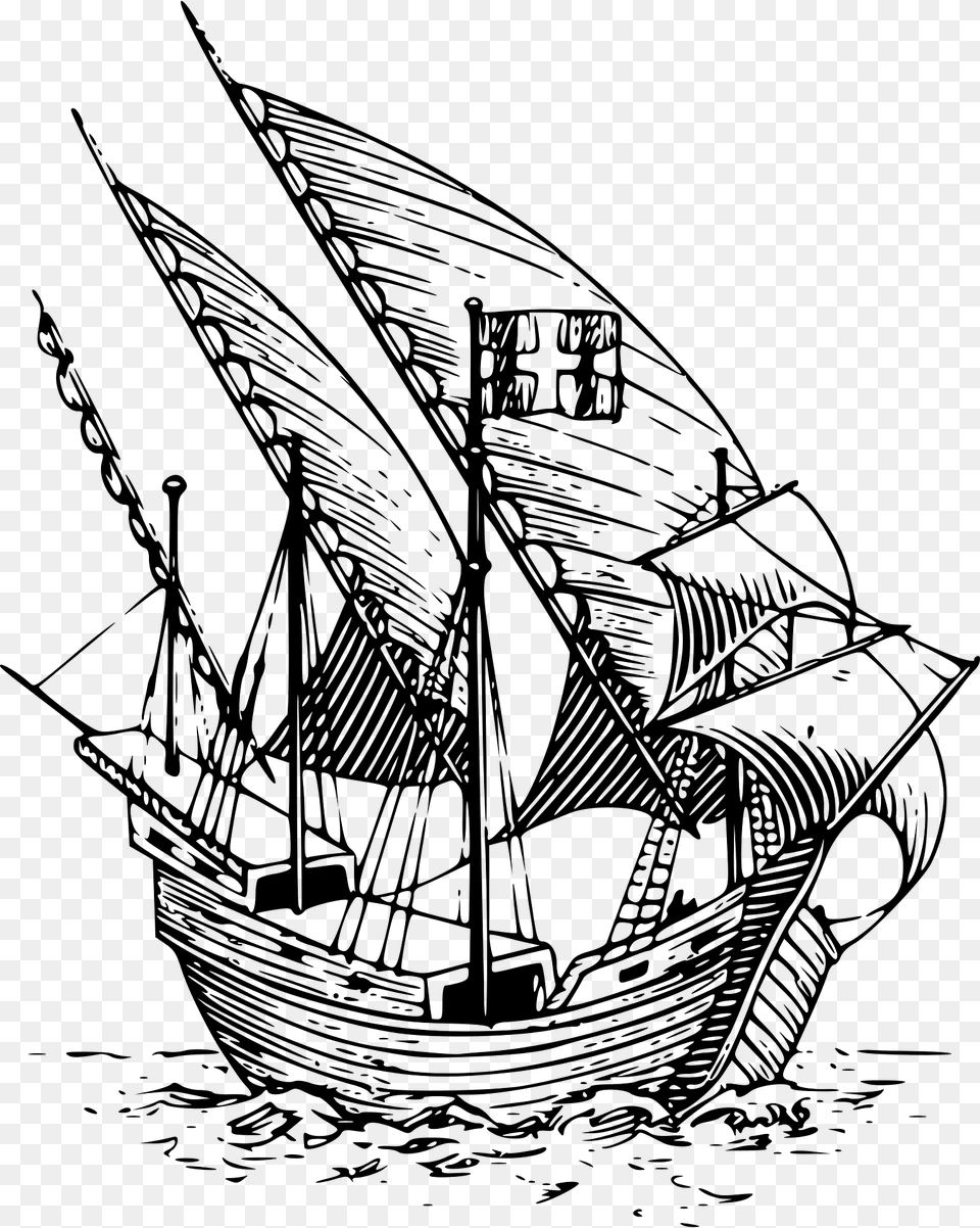 Caravel Clipart, Art, Boat, Sailboat, Transportation Free Png