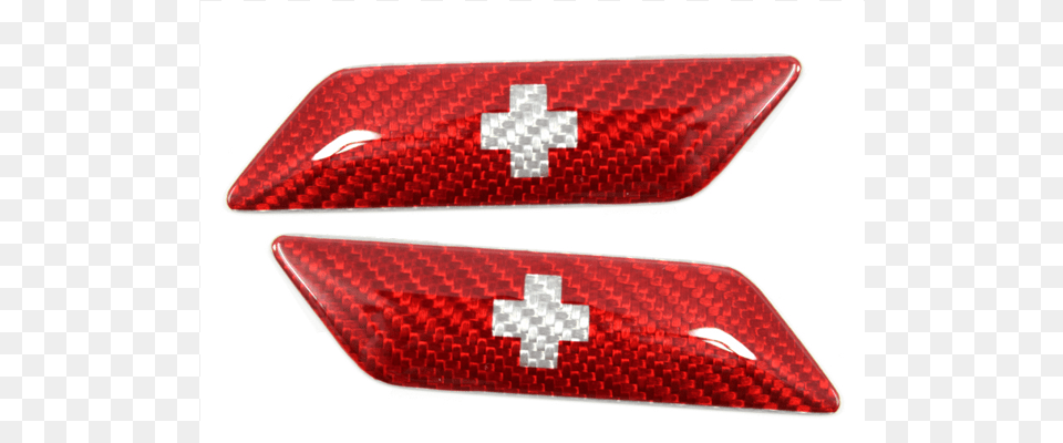 Carbon Fiber Fender Emblem W Switzerland Flag Tmcmotorsport Carbon Fibers, Formal Wear, Accessories Png Image
