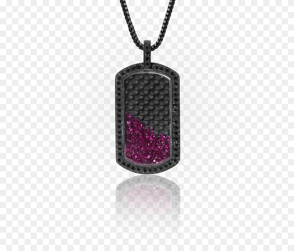 Carbon Fiber Ruby Dog Tag Pendant, Accessories, Jewelry, Necklace, Gemstone Png