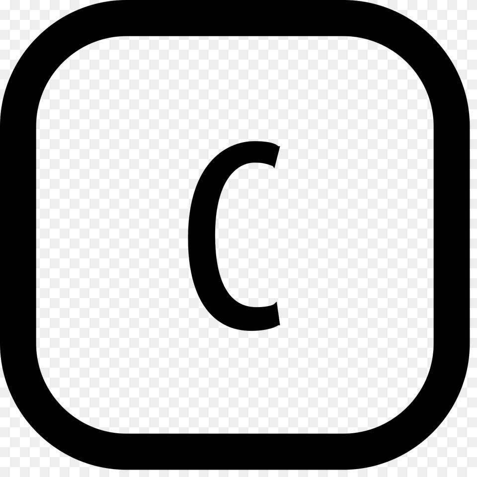 Carbon Icon, Gray Png Image