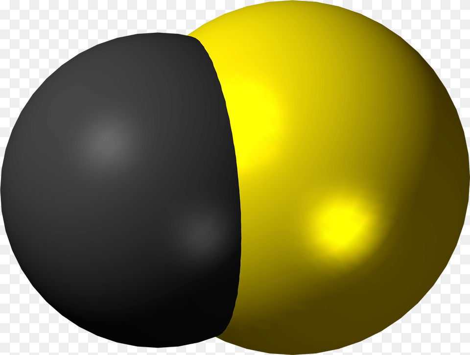 Carbon Monosulfide Molecule Spacefill Sphere, Astronomy, Moon, Nature, Night Png Image