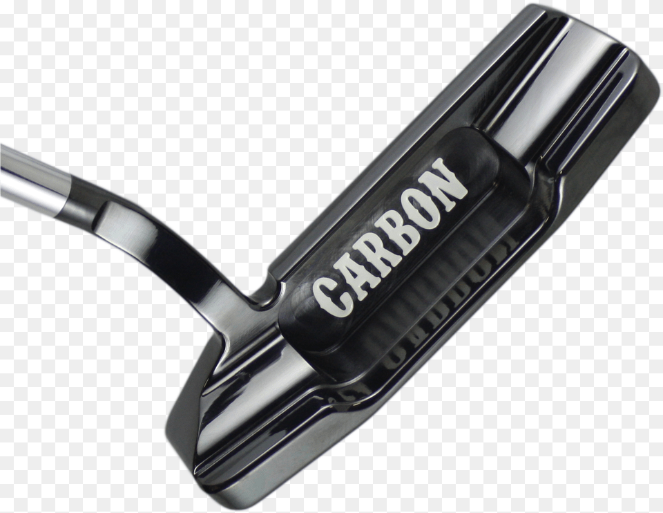Carbon Ringo Flow Neck Shiny Black Oxide Putter, Golf, Golf Club, Sport, Blade Png