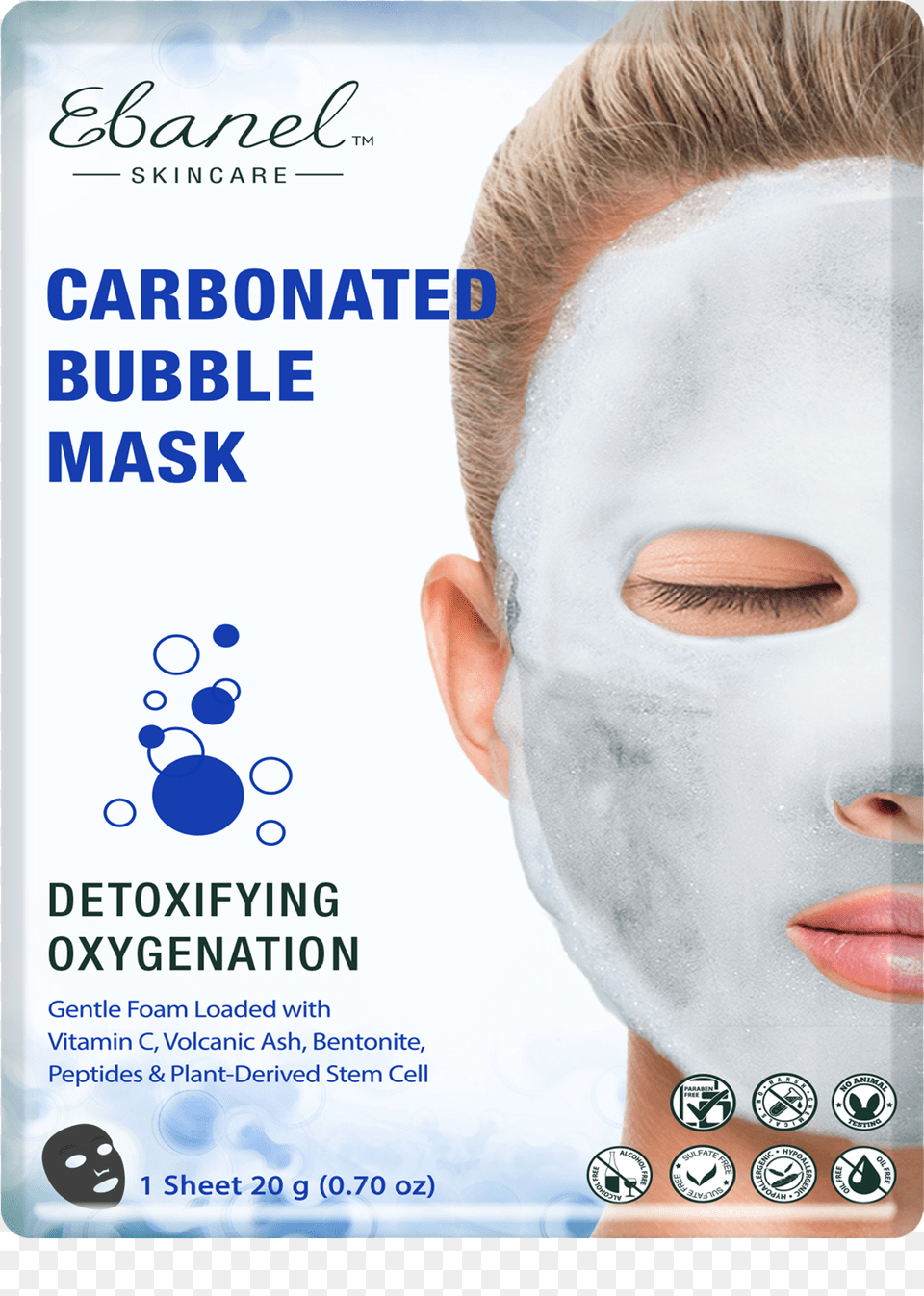 Carbonated Bubble Mask Packdata Max Width 2048 Ebanel Carbonated Bubble Mask, Adult, Portrait, Photography, Person Png Image