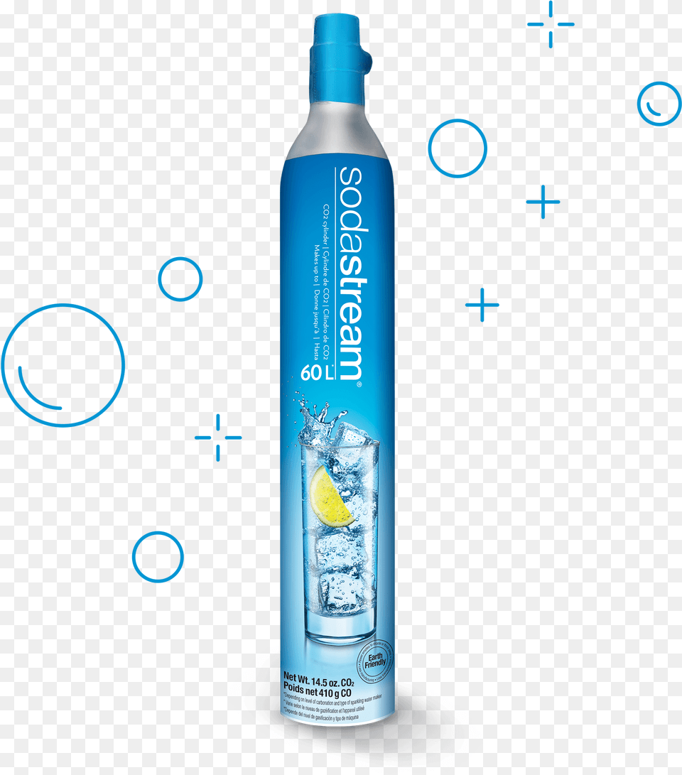 Carbonating Cylinder Sodastream Co2, Bottle, Beverage, Alcohol, Liquor Free Png