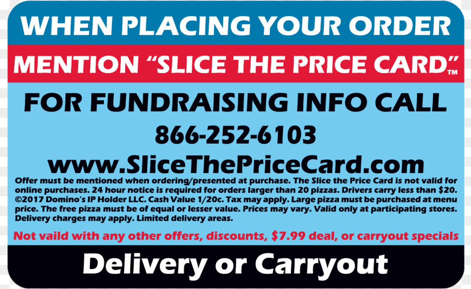 Card Back 2017 Dominos Slice The Price Card Code 2018, Advertisement, Poster, Text Png