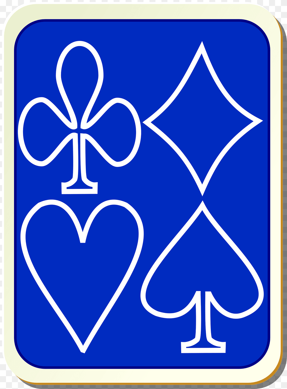 Card Backs Simple Blue Clipart, Symbol Png Image