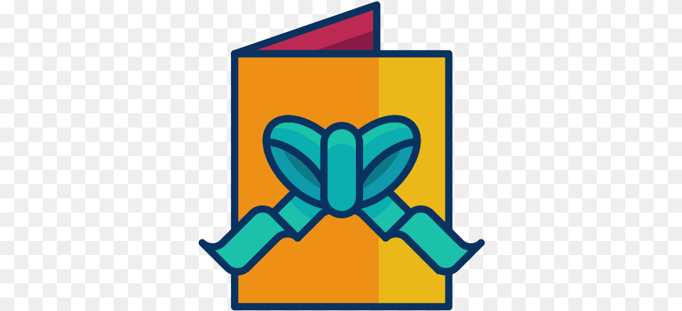 Card Christmas Ribbon Bow Greeting Icon Christmas Day Png Image