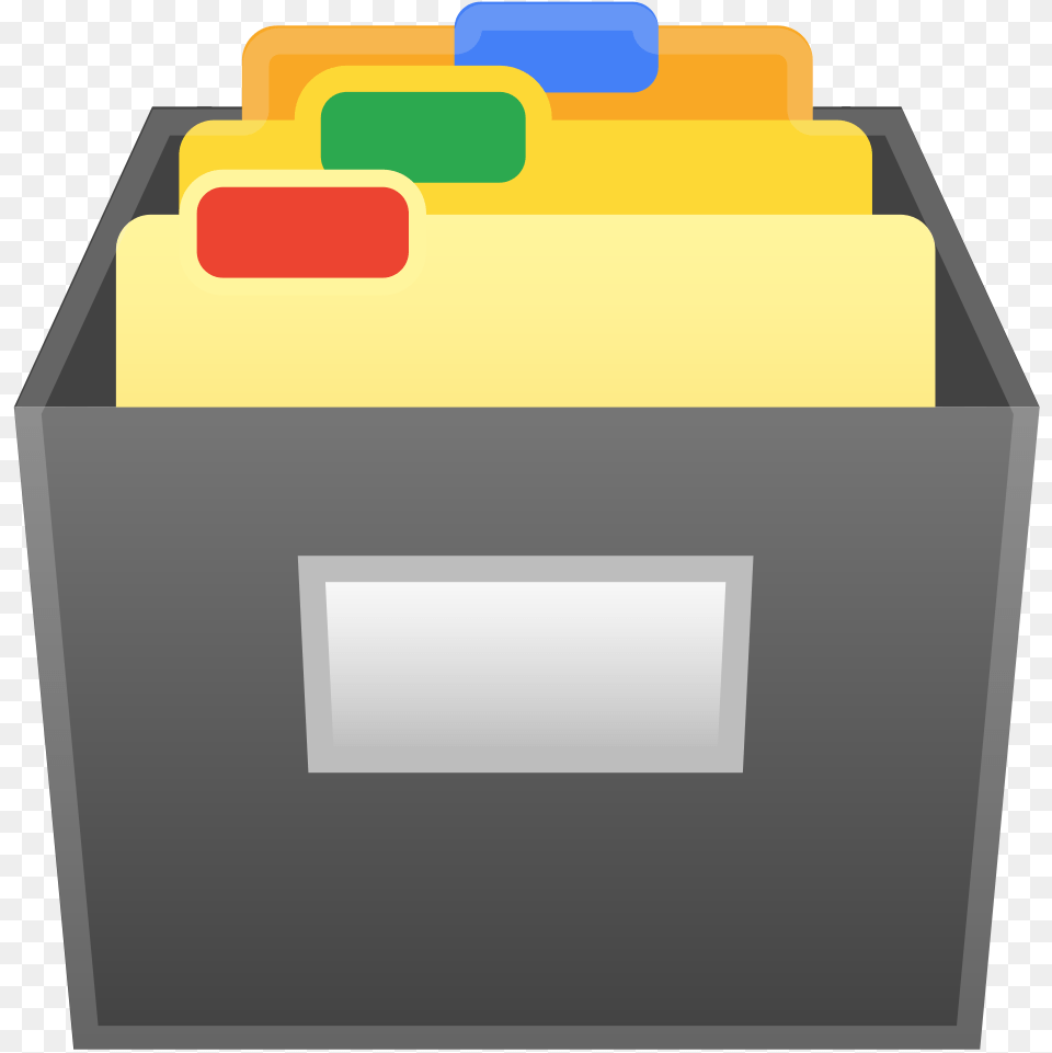 Card File Box Icon File Emoji, Drawer, Furniture, Bulldozer, Machine Png Image