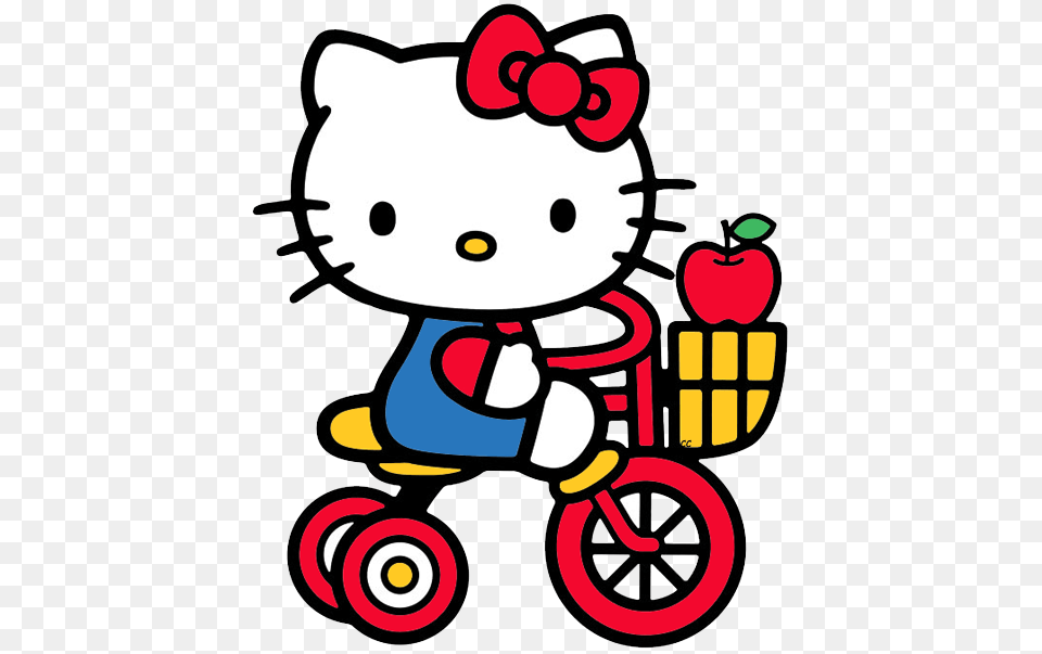 Card Hello Kitty Kitty And Hello, Transportation, Tricycle, Vehicle, Dynamite Free Png