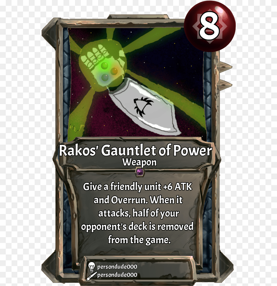 Card Rakos39 Gauntlet Of Power, Advertisement, Person, Poster Png Image