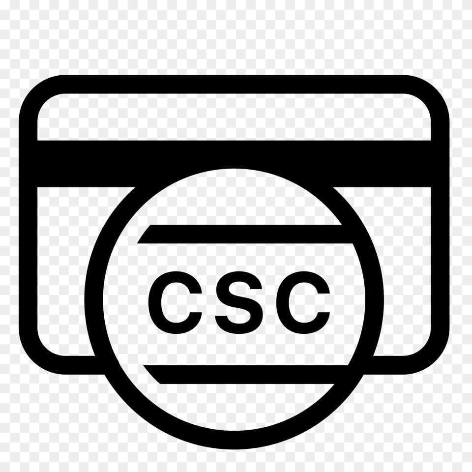 Card Security Code Icon, Gray Png Image