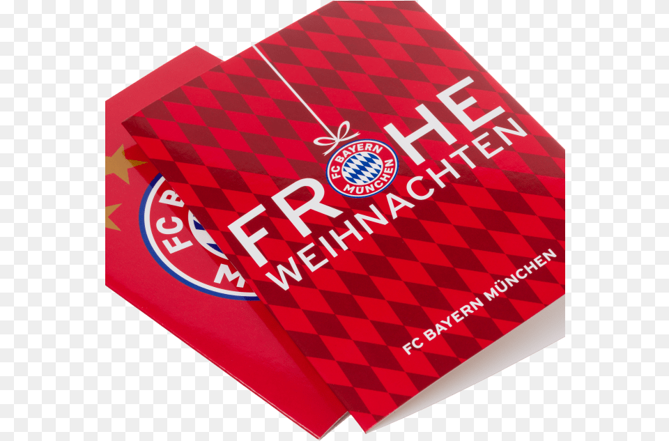 Card Set Merry Christmaslogo Fc Bayern Munich, Advertisement, Poster Free Png Download