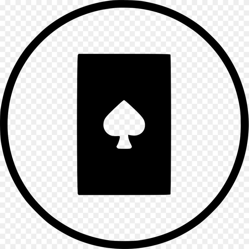 Card Spadepoker Casino Playing Gamble Blackjack Pause Button Background, Sign, Symbol Png