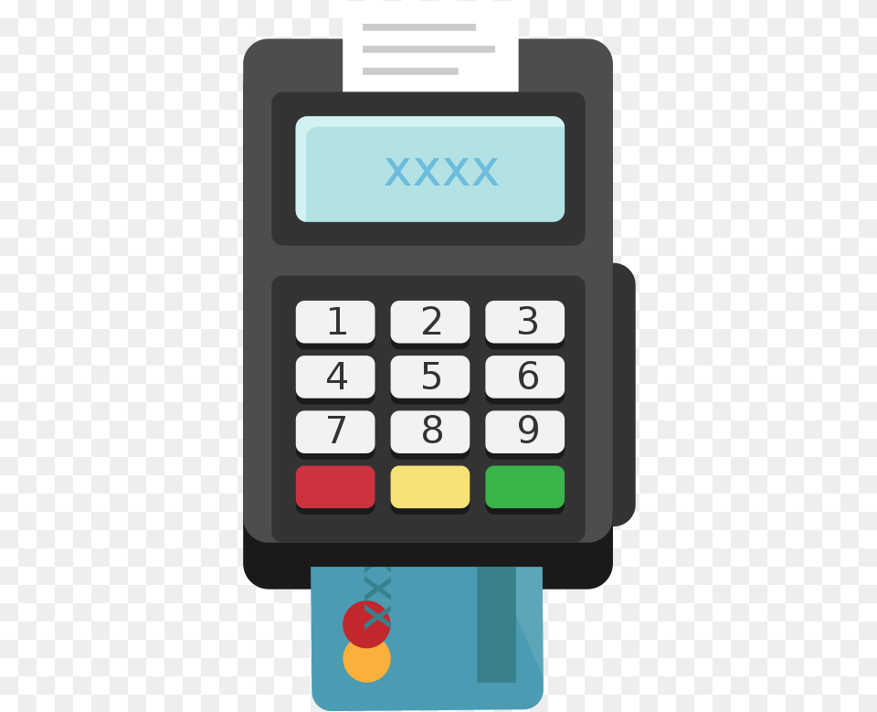 Card Terminal Pos Flat Icon Vector Pos Terminal Icon, Electronics, Calculator Free Png Download