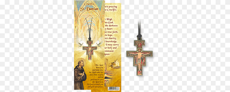 Card With St San Damiano Cross, Symbol, Altar, Architecture, Building Png Image