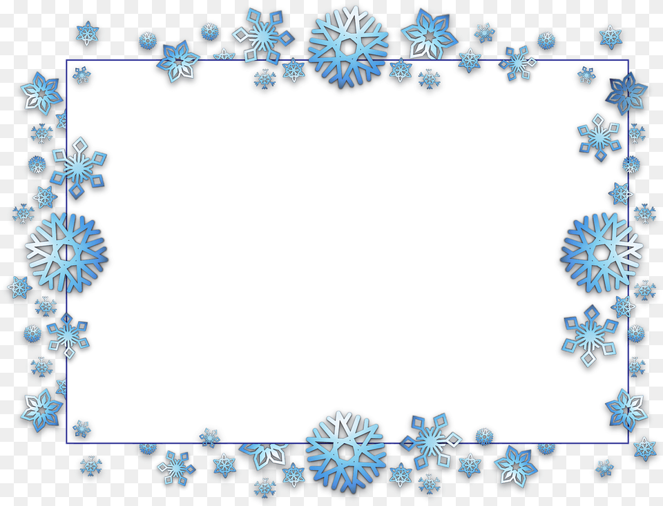 Card Xmas Christmas Snow Flak Transparent Background Snowflake Frame, Outdoors, Nature, Blackboard Free Png Download