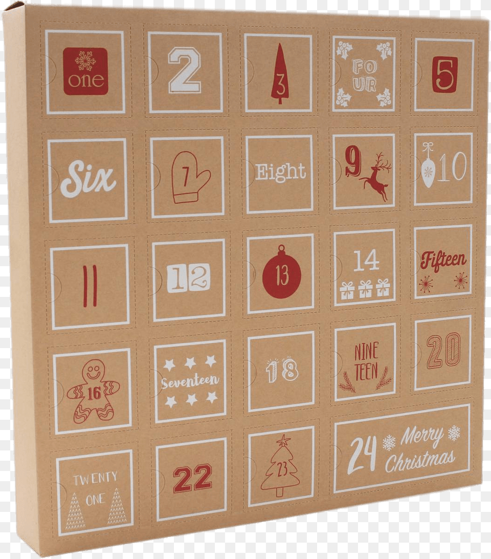 Cardboard Advent Calendar Hobbycraft Brown Quirky Make Your Own Kraft Advent, Door, Text, Number, Symbol Free Png Download