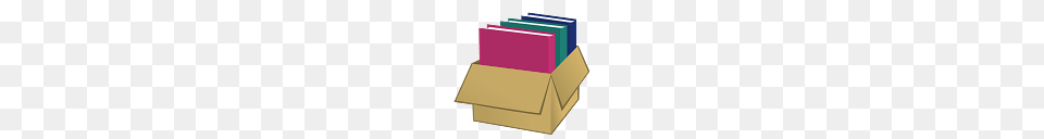 Cardboard Box With Folders, Carton, Mailbox Free Transparent Png