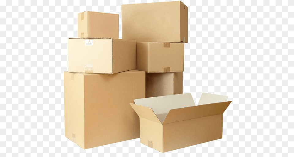 Cardboard Carton Download Image Boxes And Tape, Box, Package, Package Delivery, Person Png