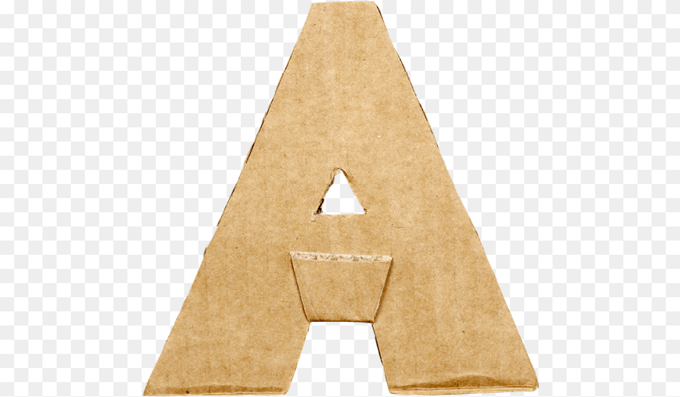 Cardboard Cut Font Cardboard Letter, Triangle, Wood, Home Decor, Woman Png Image