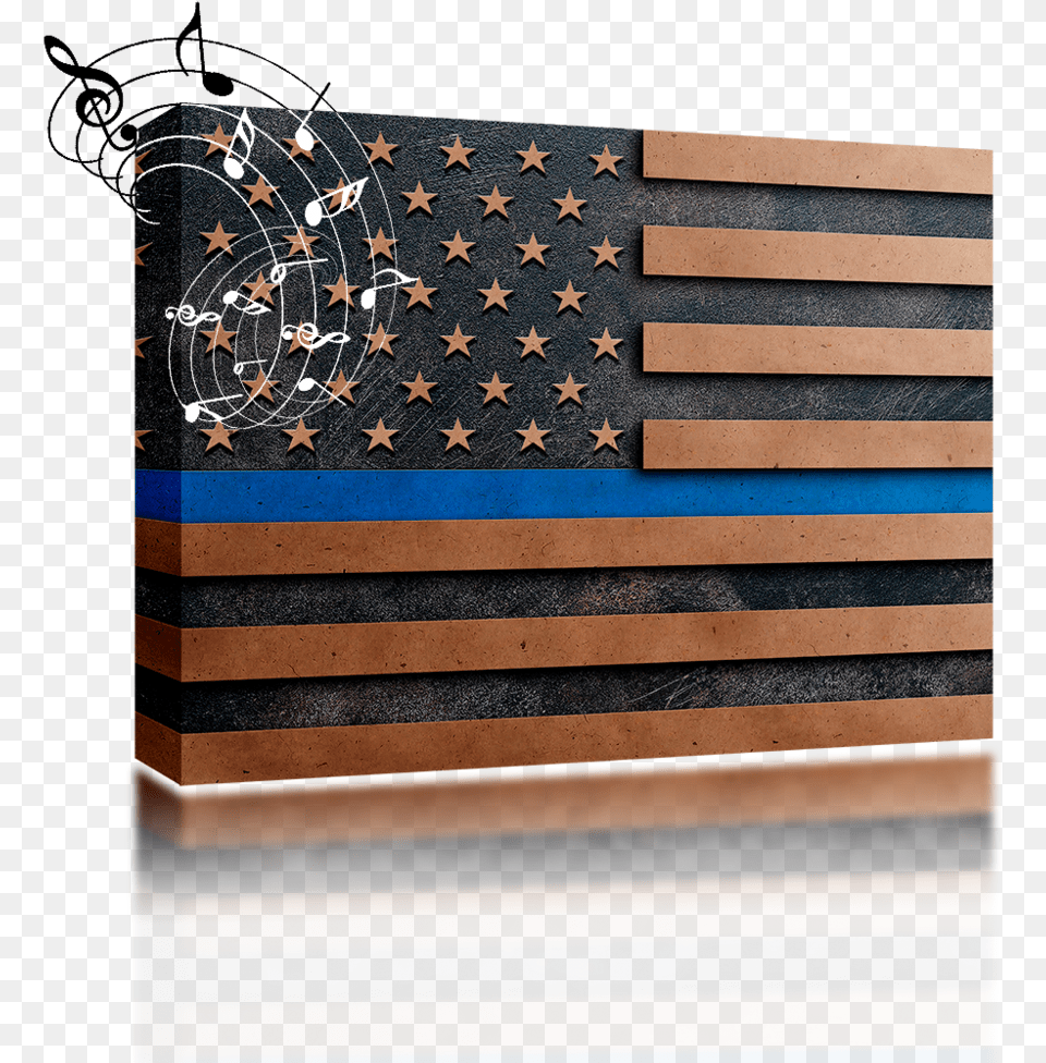 Cardboard Flag Blue Stripe Copy Coin Purse, Wood Free Transparent Png
