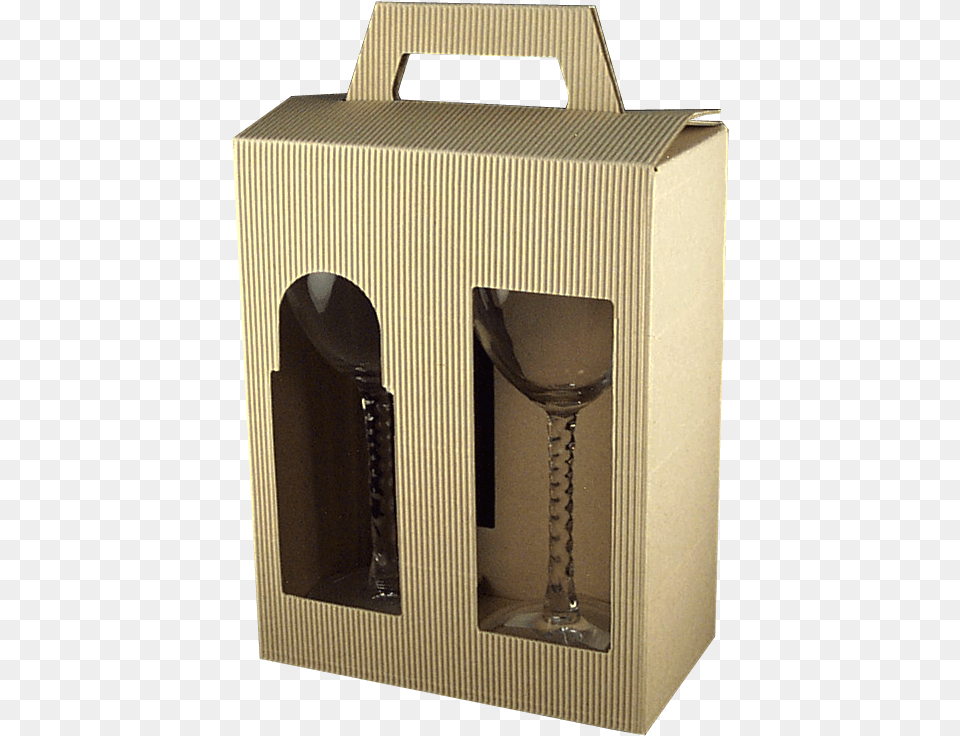 Cardboard Gift Box For Two Glasses, Glass, Carton, Goblet Free Transparent Png
