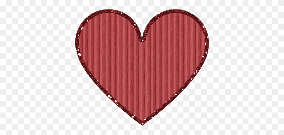 Cardboard Glitter Heart Png Image