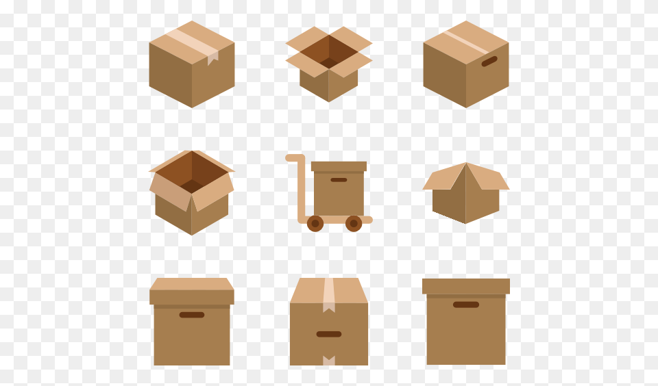 Cardboard Icon Packs, Box, Carton, Package, Package Delivery Free Png