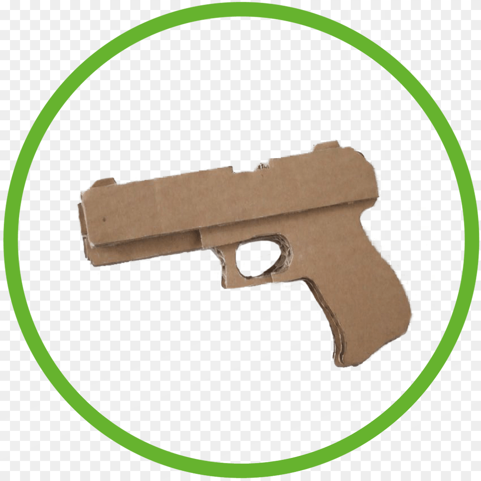Cardboard Is Allowed Cardboard, Firearm, Gun, Handgun, Weapon Png