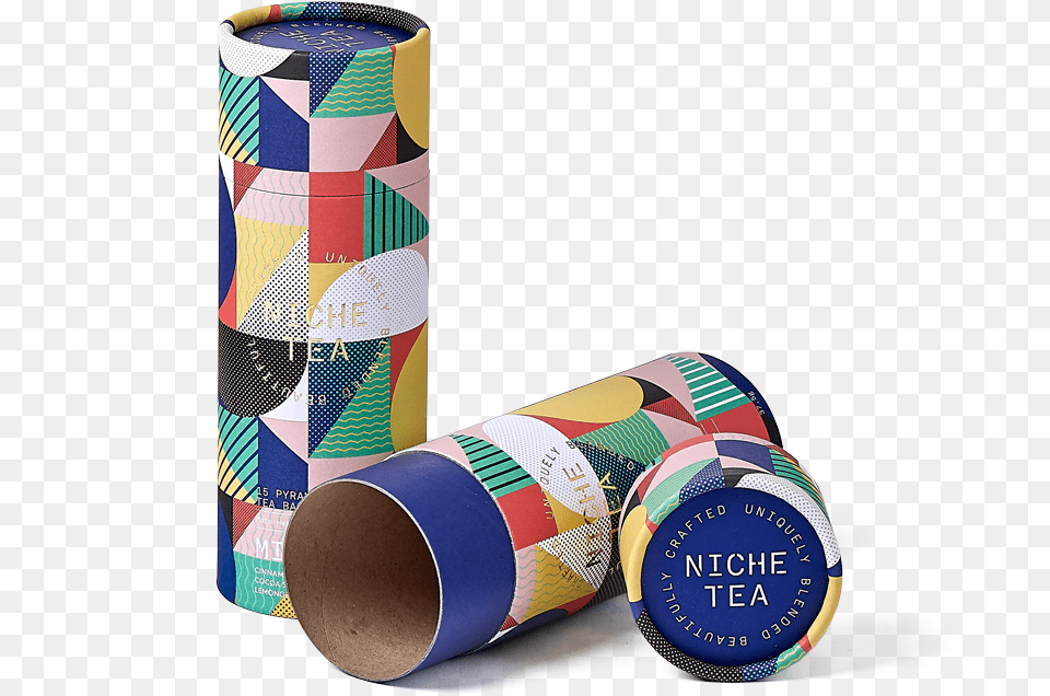Cardboard Tube Packaging Box, Cylinder, Tape Free Png Download
