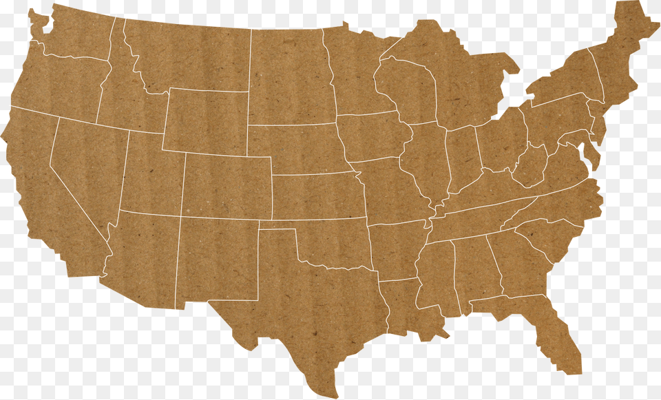 Cardboard Us Map States Where You Can Be Fired For Being Gay 2017, Chart, Plot, Atlas, Diagram Png