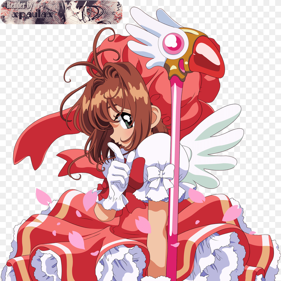 Cardcaptor Sakura Red And White Dress, Book, Comics, Publication, Dynamite Png Image