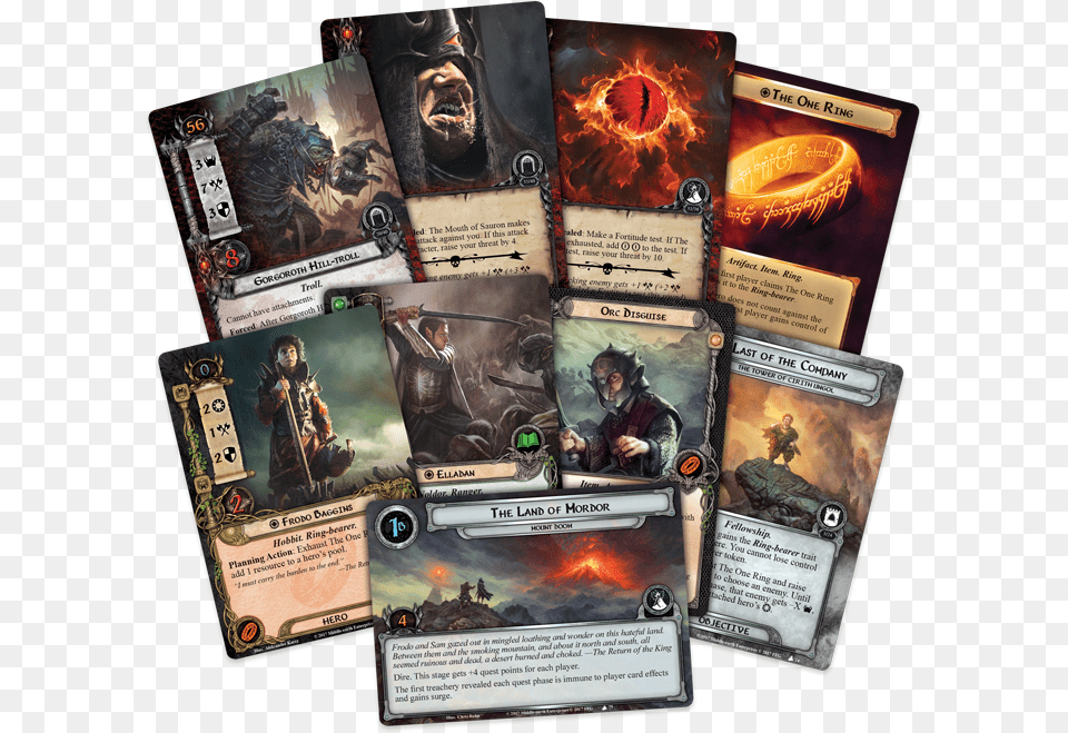 Cardfan 1 Lotr Lcg Mountain Fire, Book, Publication, Comics, Person Png Image