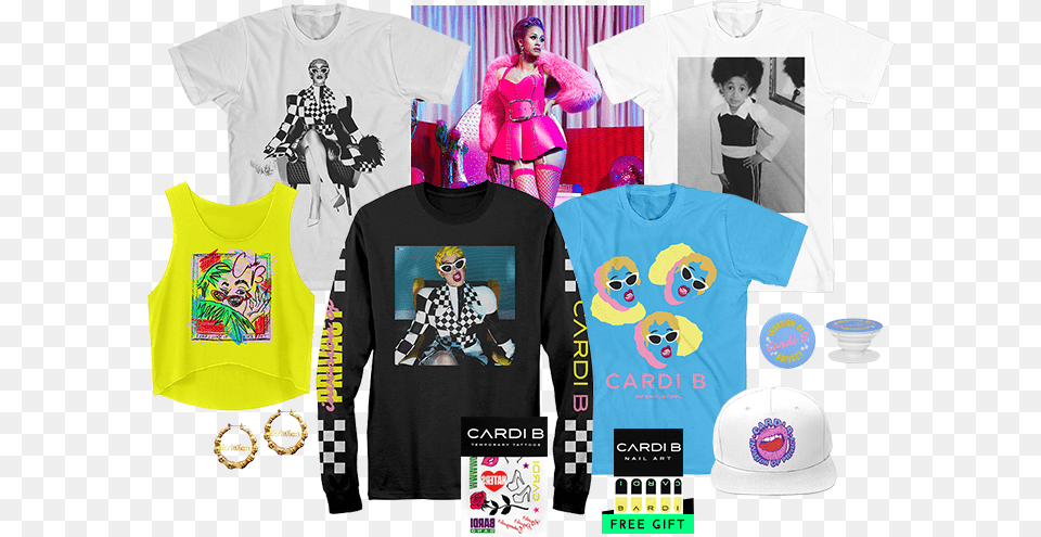 Cardi B 39invasion Of Privacy39 Collection Sweepstakes Cardi B, Adult, T-shirt, Shirt, Person Png